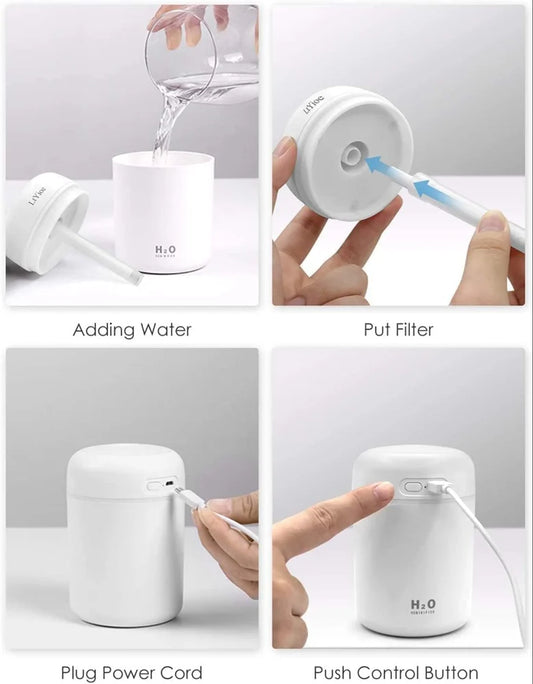 H2O Colorful Cool Mini Humidifier