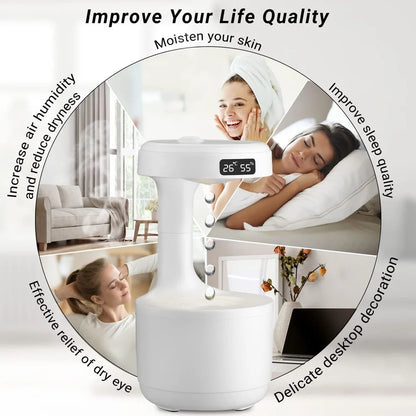 Anti-gravity humidifier