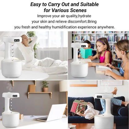 Anti-gravity humidifier